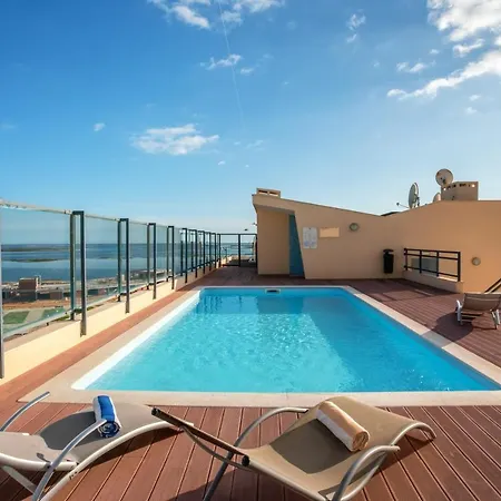 شقة Privilege Sea View Pochet With Rooftop Pool, Village Marina - Olhão